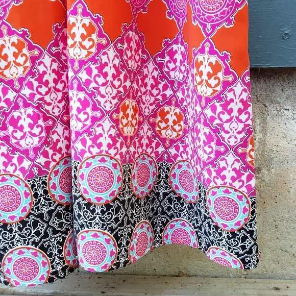 NWT Banana Republic Geometric Print Maxi Dress -12 - Picture 10 of 12